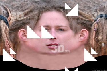 Female head texture