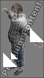 3D Model White Man