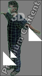 3D Model White Man