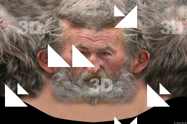 Male head texture