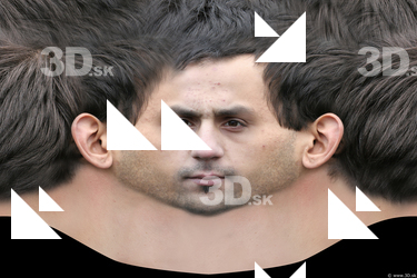 Male head texture