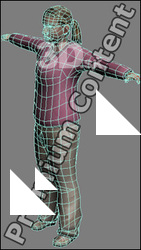 3D Model White Woman # 7