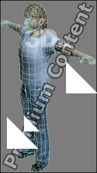 3D Model White Woman # 12