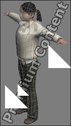 3D Model White Woman # 19