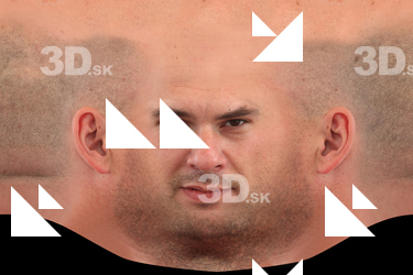 Male head texture