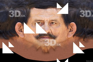Male head texture