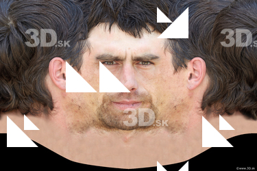 Male head texture