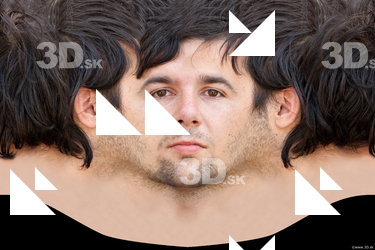 Male head texture