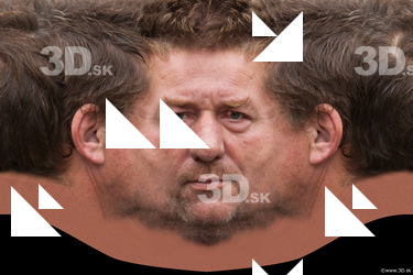 Male head texture