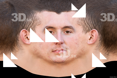 Male head texture