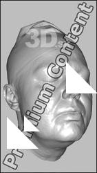 Female head 3D scan - Romana