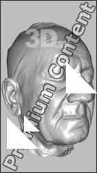 Male head 3D scan - Milan