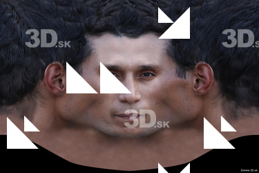 Male head texture