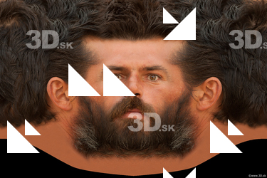 Male head texture