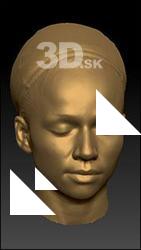 3D head scan of Sophia