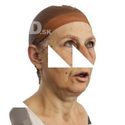 3D head scan of emotions and phonemes - Eva