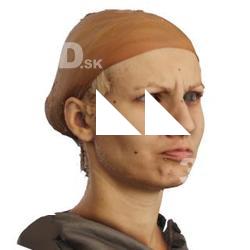 3D head scan of emotions and phonemes - Iva