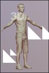 Man 3D scan of body 01