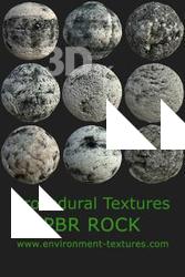 PBR Textures of Rock - 9 Pack 