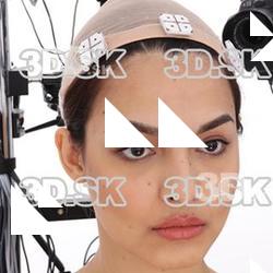 Retopologized 3D Head scan of Tamila Source Images