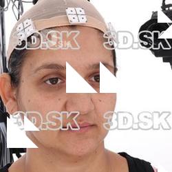 Retopologized 3D Head scan of Zofie Source Images