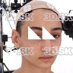 Retopologized 3D Head scan of Vojta Source Images