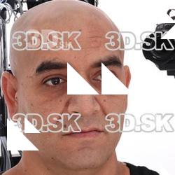 Retopologized 3D Head scan of Juan Source Images