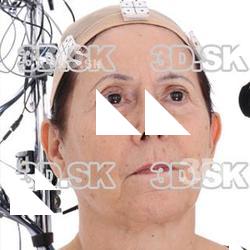 Retopologized 3D Head scan of Alena Source Images