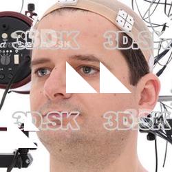 Retopologized 3D Head scan of Michal Source Images