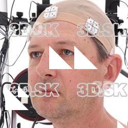 Retopologized 3D Head scan of Anton Source Images