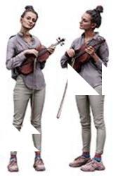 Waja Violin Standing Clean Body Scan