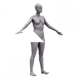 Base Scan Eva's Nude Body
