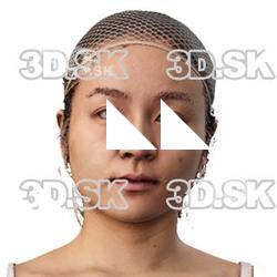 Okino Chiko Raw Head Scan