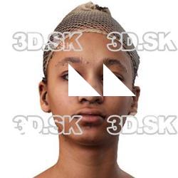 Senedra Hawkins Raw Head Scan