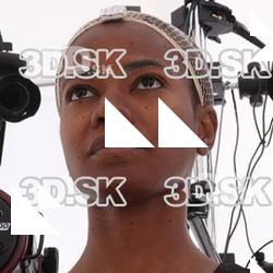 Retopologized 3D Head scan of Bshara Henry Source Images