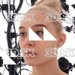 Retopologized 3D Head scan of Anneli Source Images