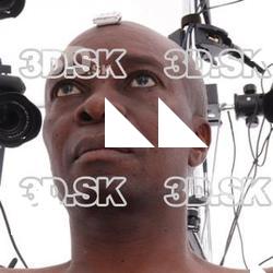 Retopologized 3D Head scan of Eddison Bates Source Images