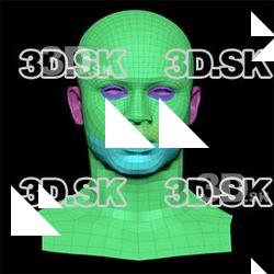 Retopologized 3D Head scan of Javion Norris SubDivision