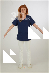  Photos Daya Jones Nurse Pose A in dark blue 
