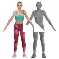Arina Shy Cleaned A Pose Scan Dressed