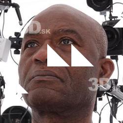 Retopologized 3D Head scan of Jafaris Simon