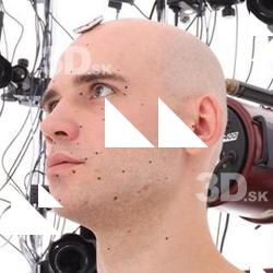 Retopologized 3D Head scan of Efrain Fields