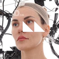 Retopologized 3D Head scan of Cynthia