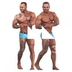 Garrott Raw Daily Pose Scan Underwear Flexing