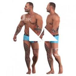Garrott Raw Daily Pose Scan Underwear Flexing