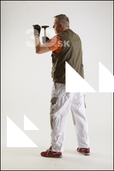  Agusting Wilkerson Carpenter Hammering Nail 