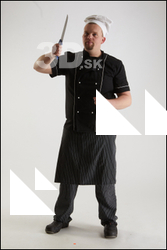  Clifford Doyle Chef Cutting with Knife 