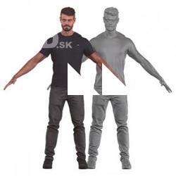 Ethan White Cleaned A Pose Dressed