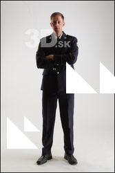  Sam Atkins Fireman in Ceremonial Uniform Pose 