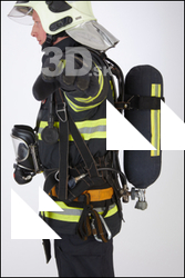  Sam Atkins Firefighter in Protective Suit 
